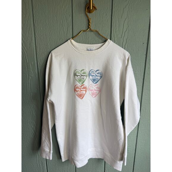 Vintage 90s Pepe Jeans Oversized Crewneck, USA M/L - Picture 1 of 5